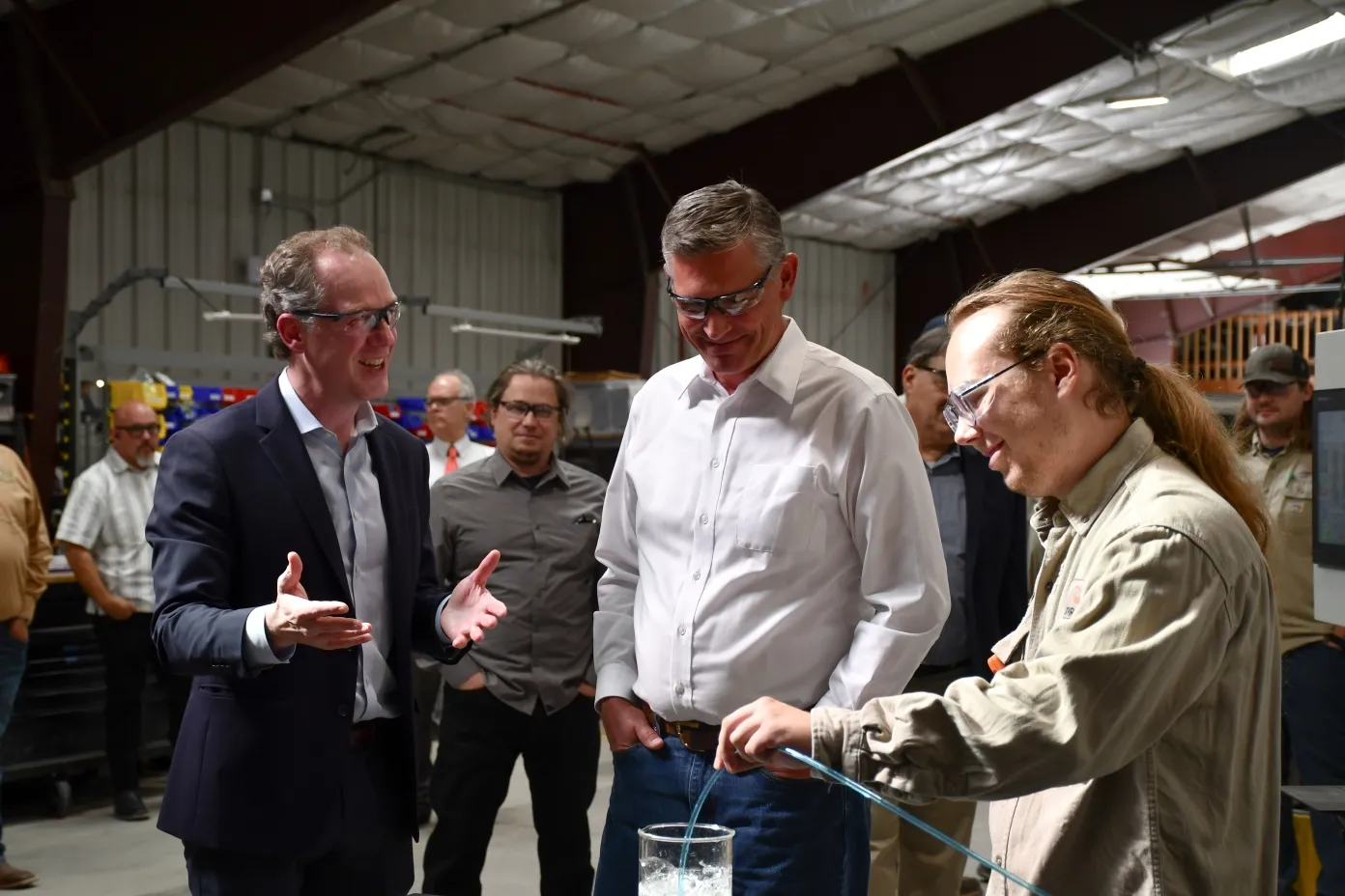 Senator Heinrich visits Spiritus at Nambe Pueblo, New Mexico.