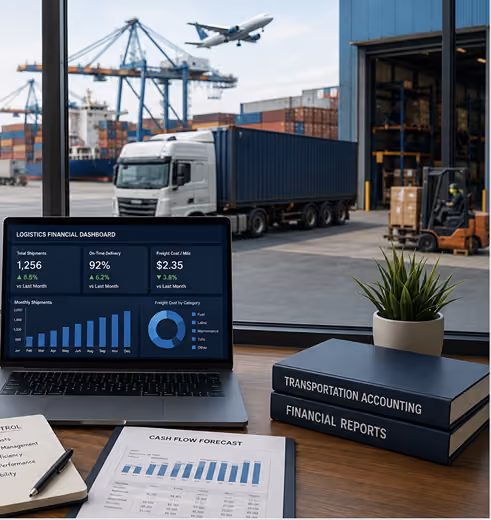 Transportation logistics financial operations