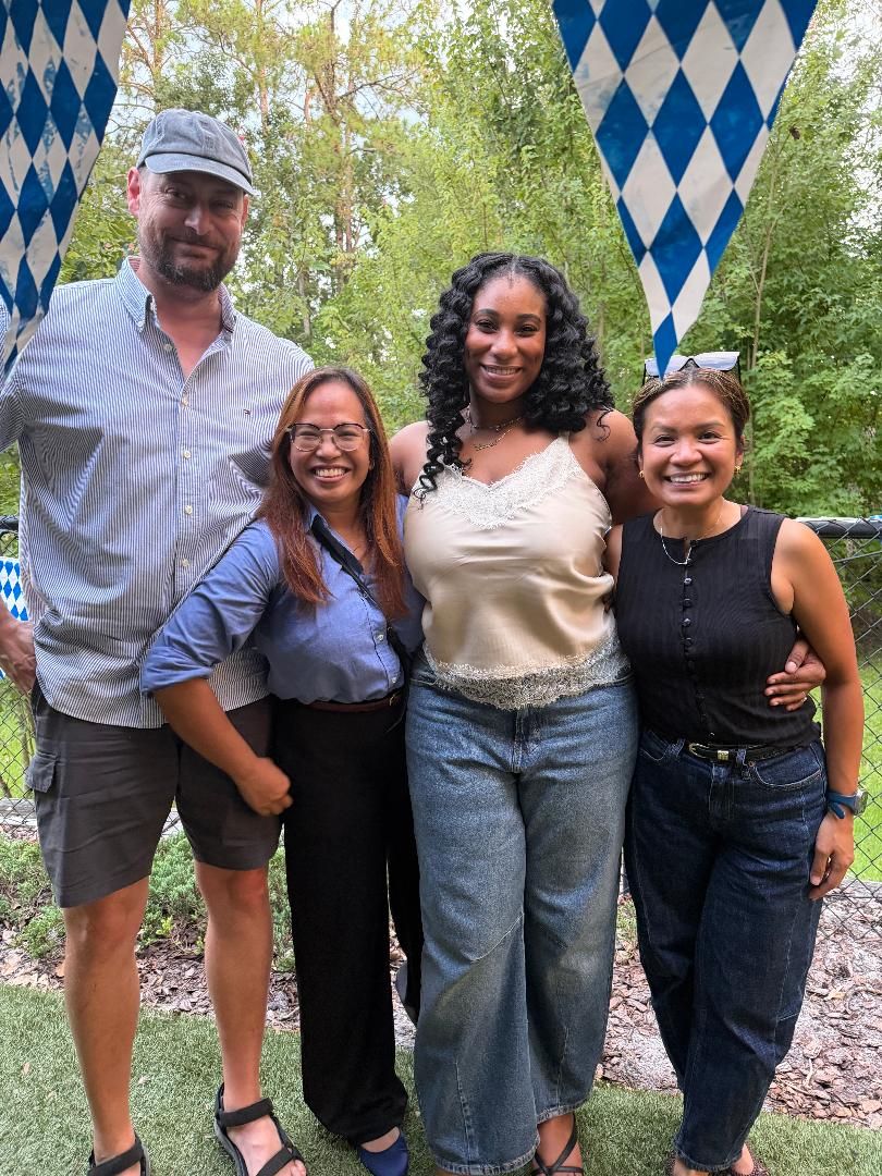 Four Access Home Health team members at a team outing