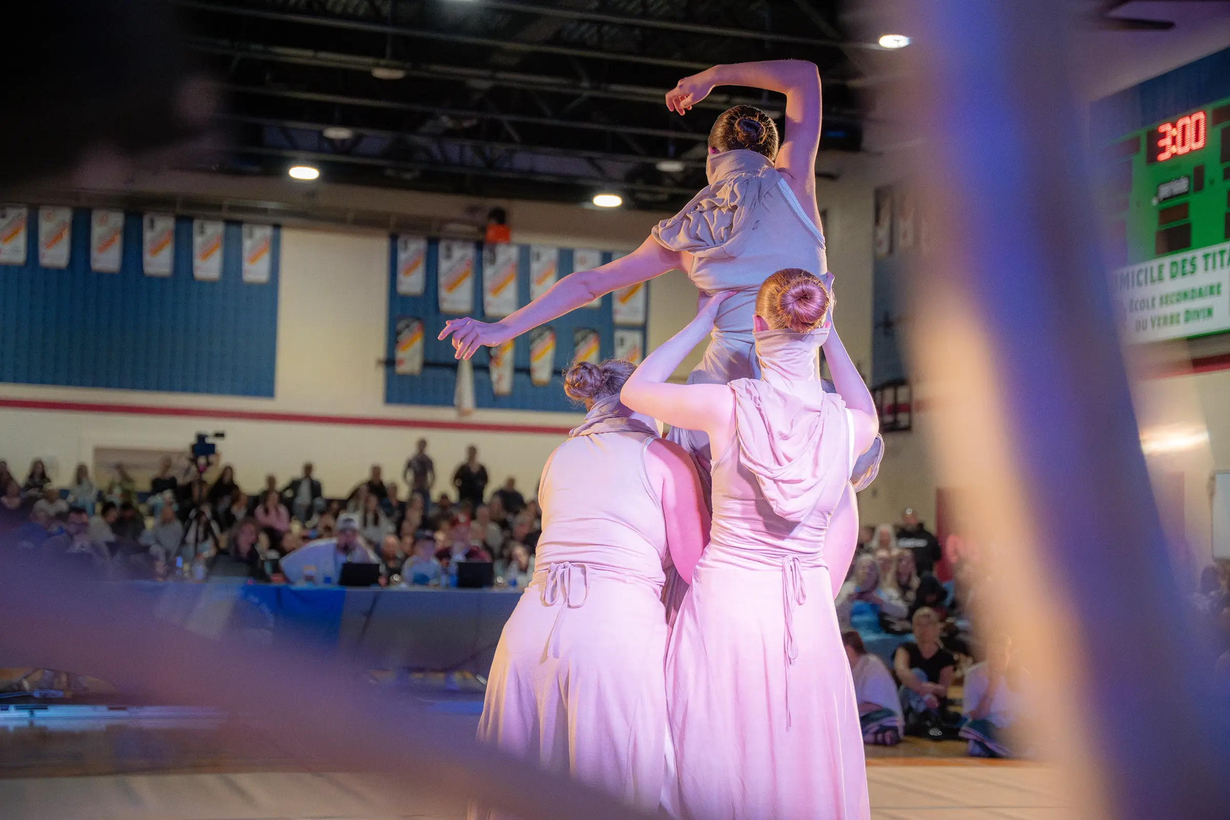 Un porté exécuté par une équipe pendant sa prestation au Championnat de danse Tempo 2026