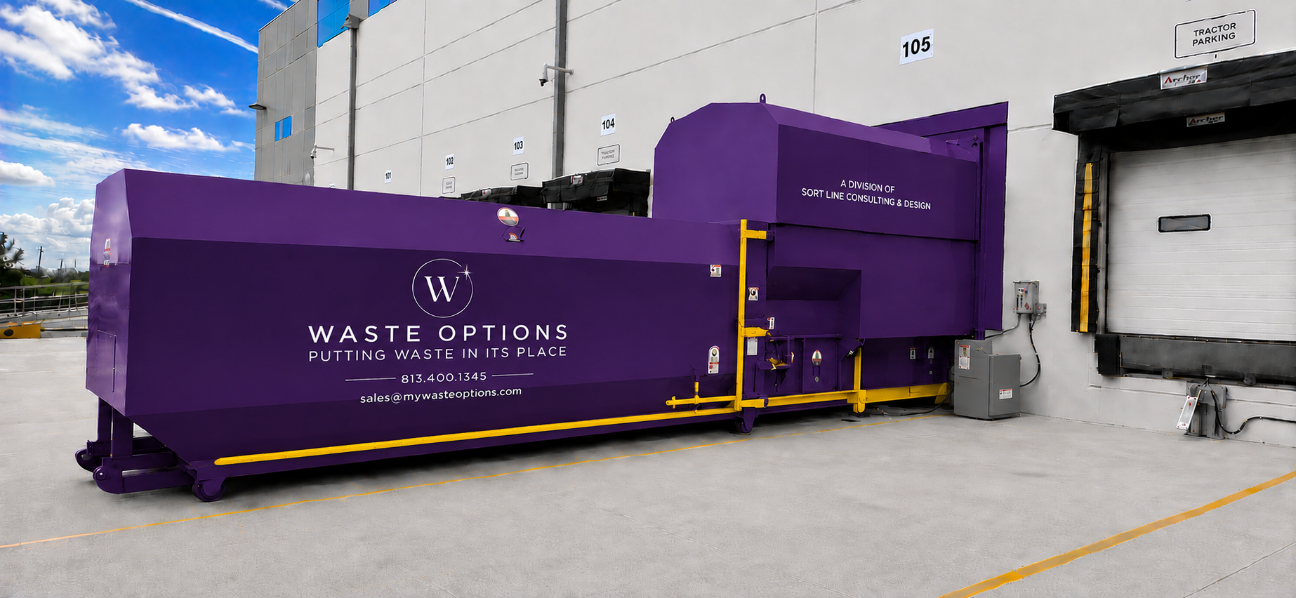 Waste Options compactor