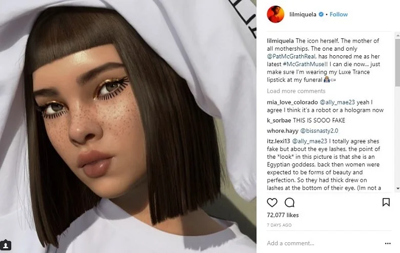 Miquela, the first Virtual Influencer