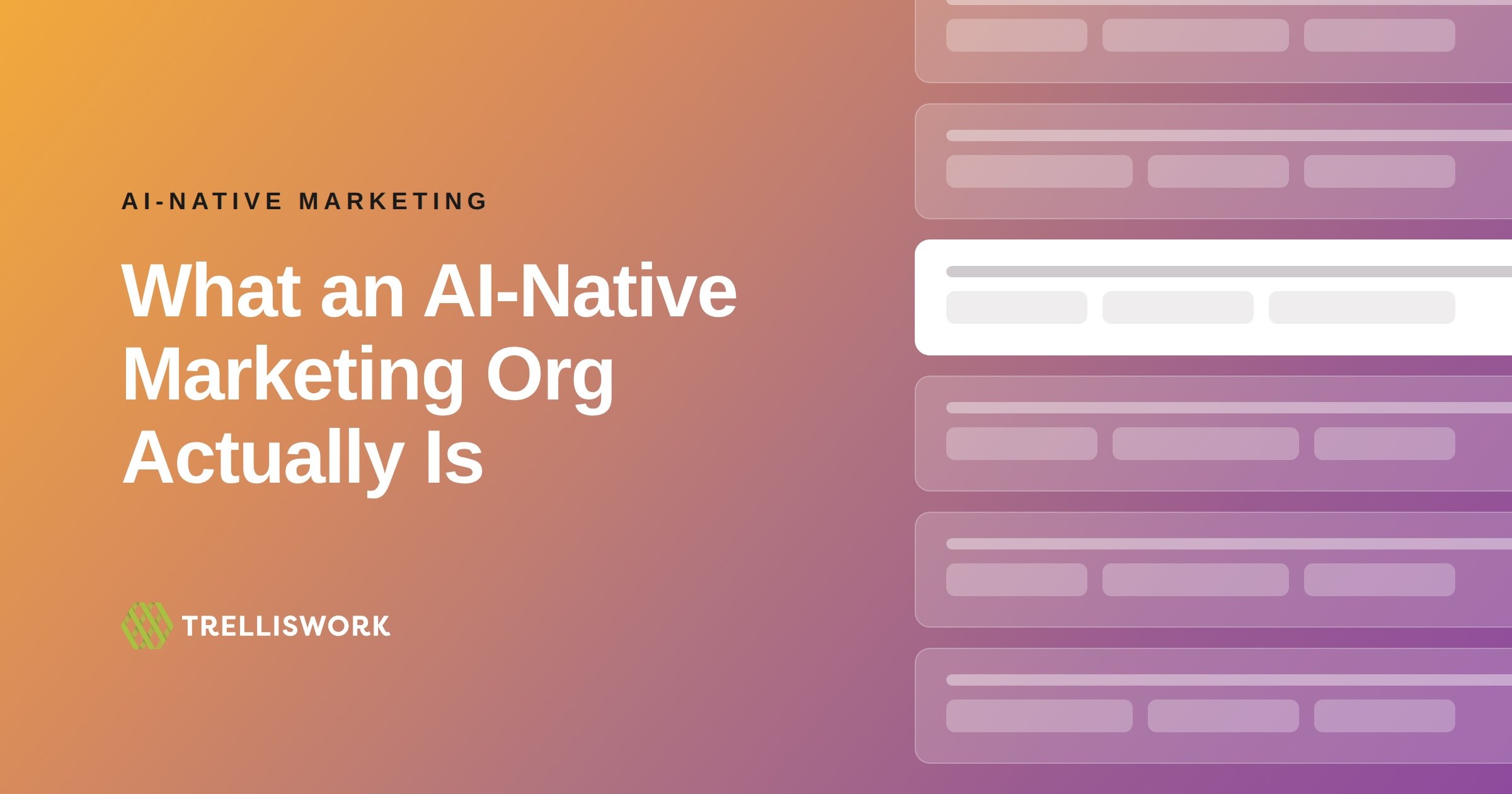 What is an AI Native Marketing Organization - Trelliswork