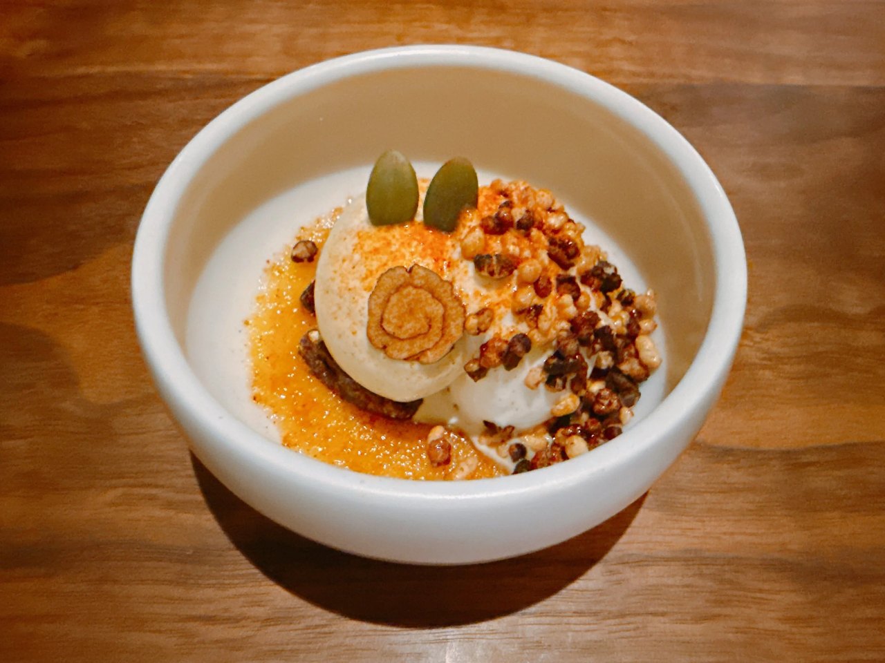 Jang Trio dessert at Mingles, photographed in May 2025.