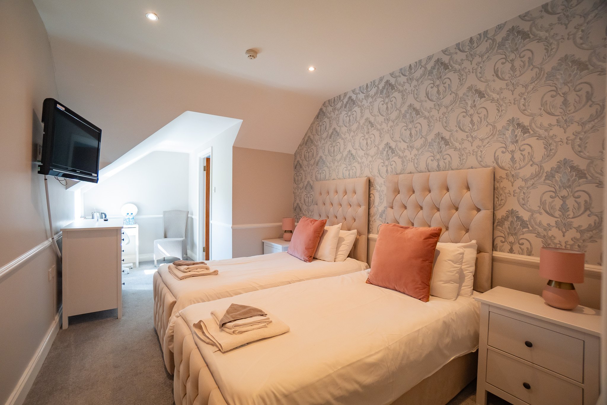 Room 5 at The Briers, a family room with a private bathroom and bath