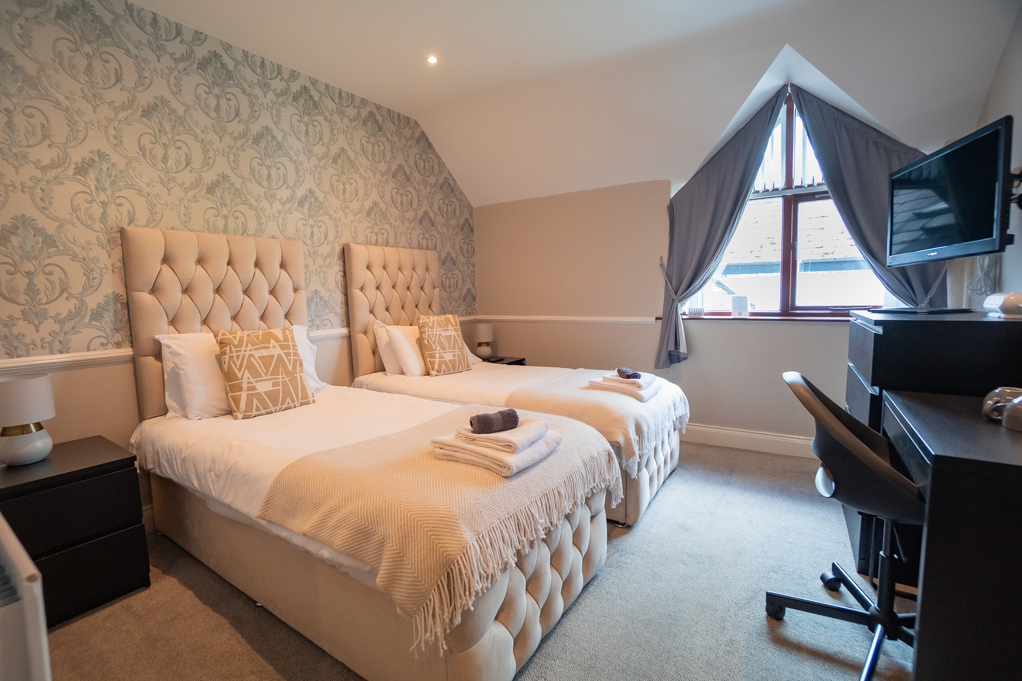 Room 6 at The Briers, a family room with a private bathroom and bath