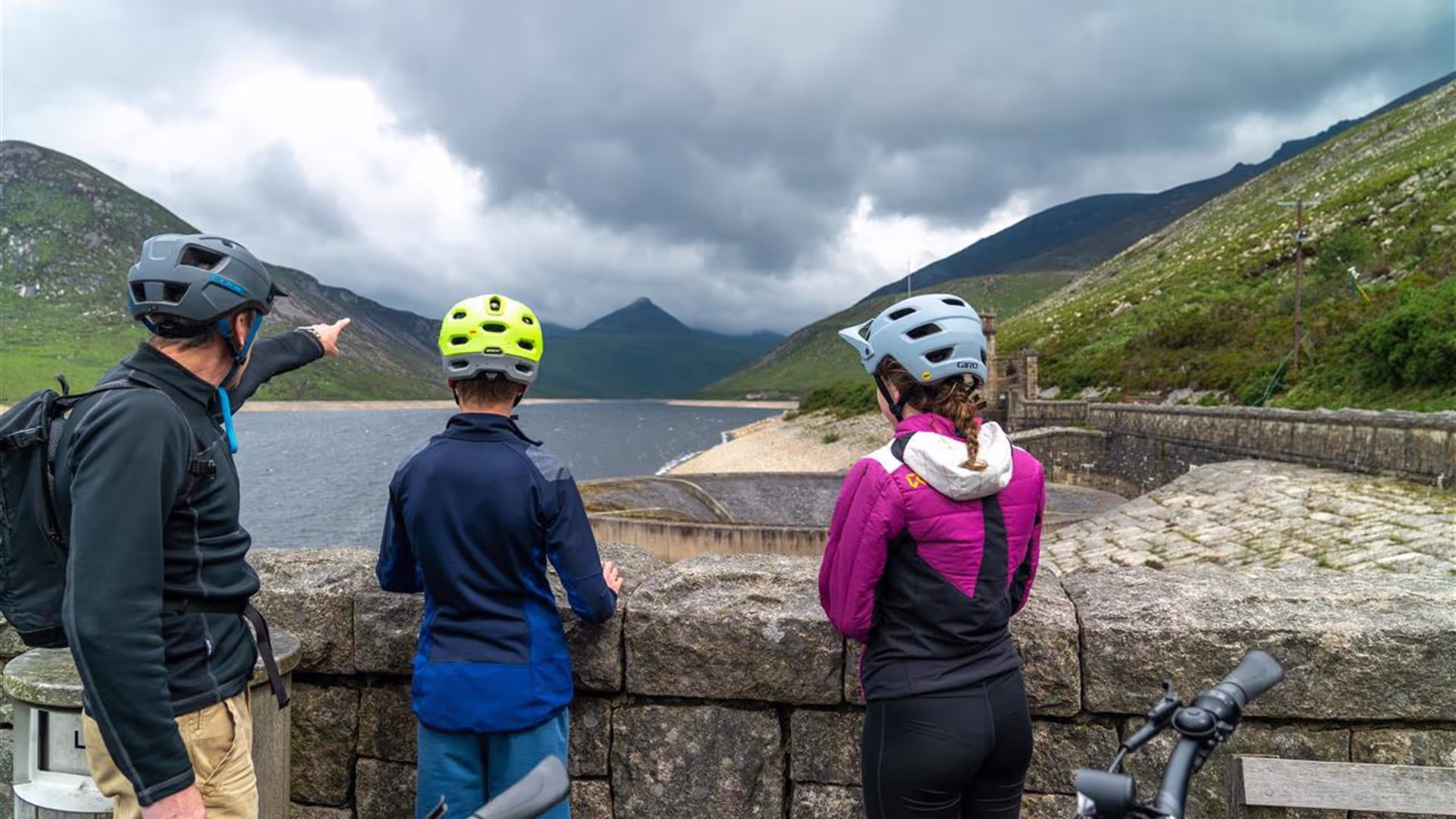 Coastal road cycling along the Mourne coast