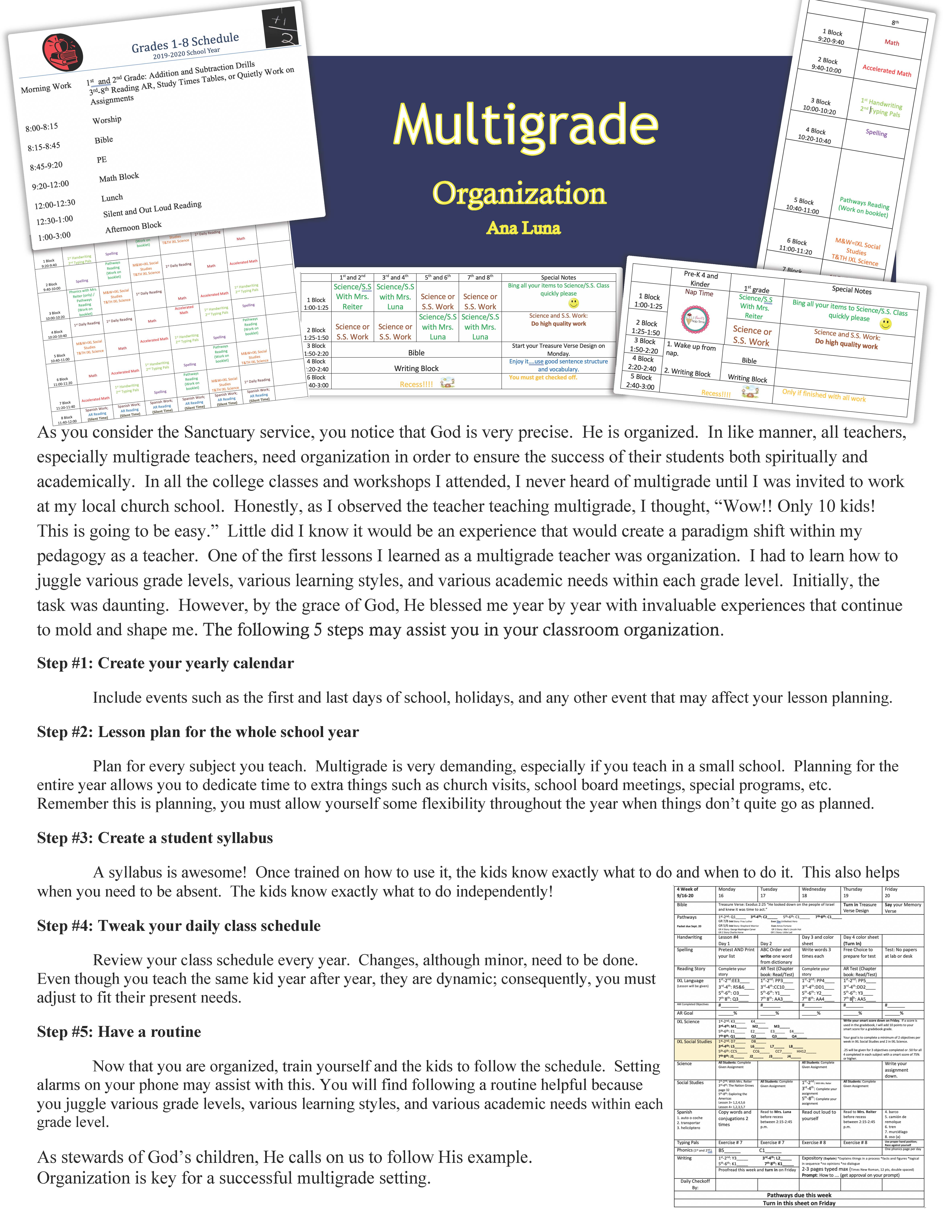 Multigrade Organization