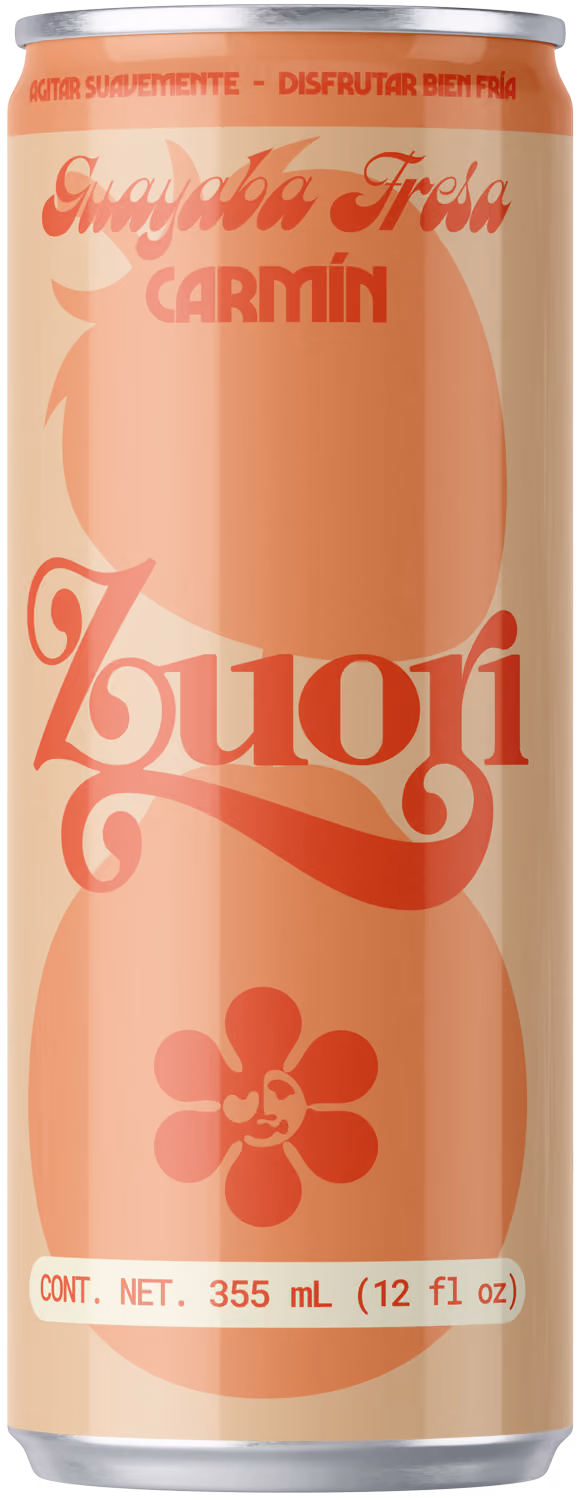 Lata Zuori Kombucha sabor Guayaba-Fresa