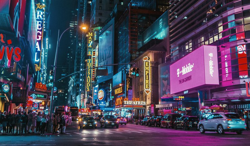 noisy city street
