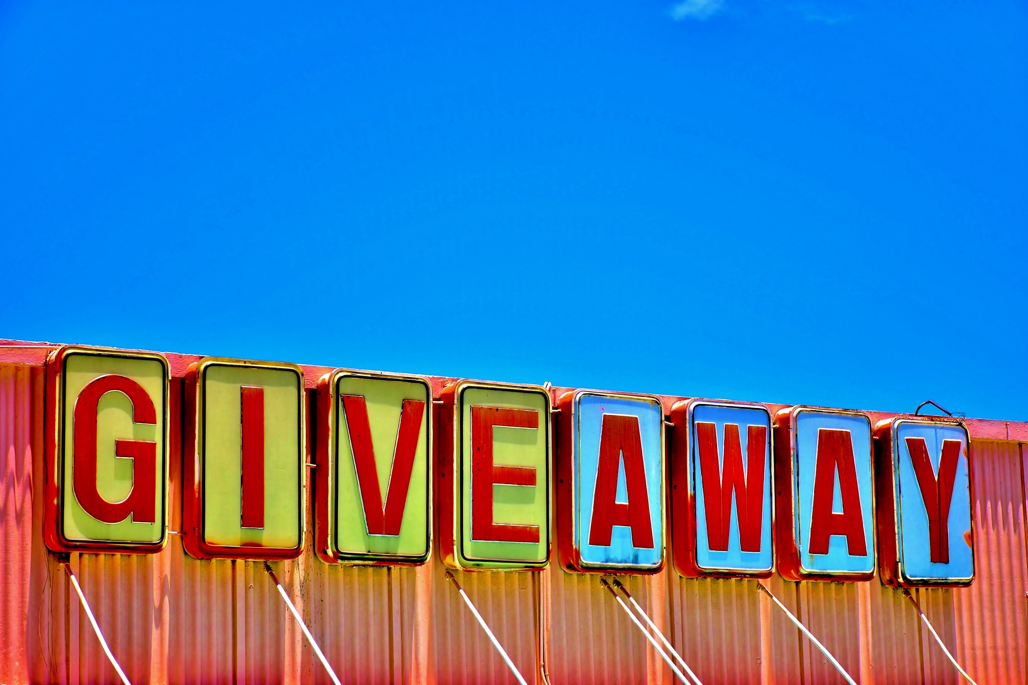giveaway sign