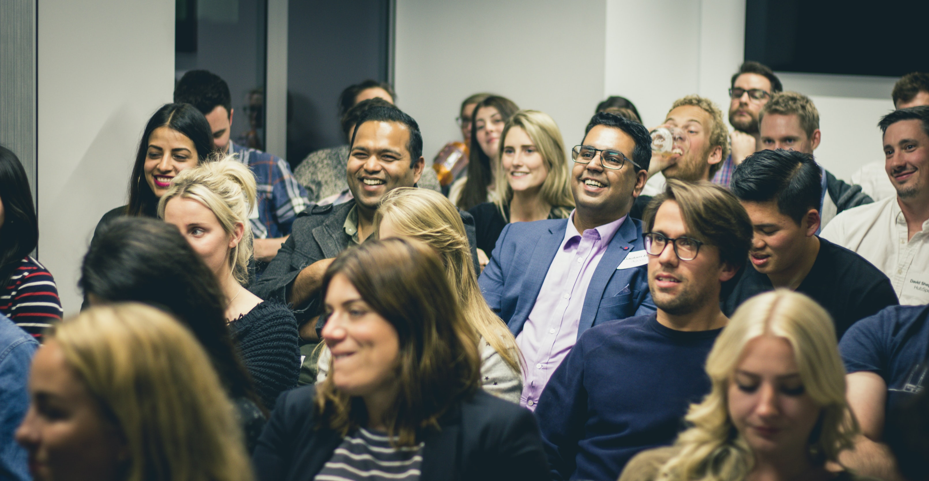 audience watching speaker