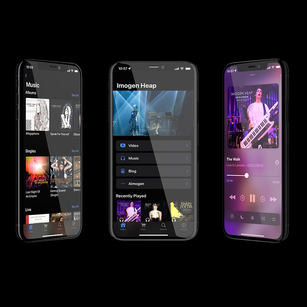 Imogen Heap iOS music app built with SupaPass