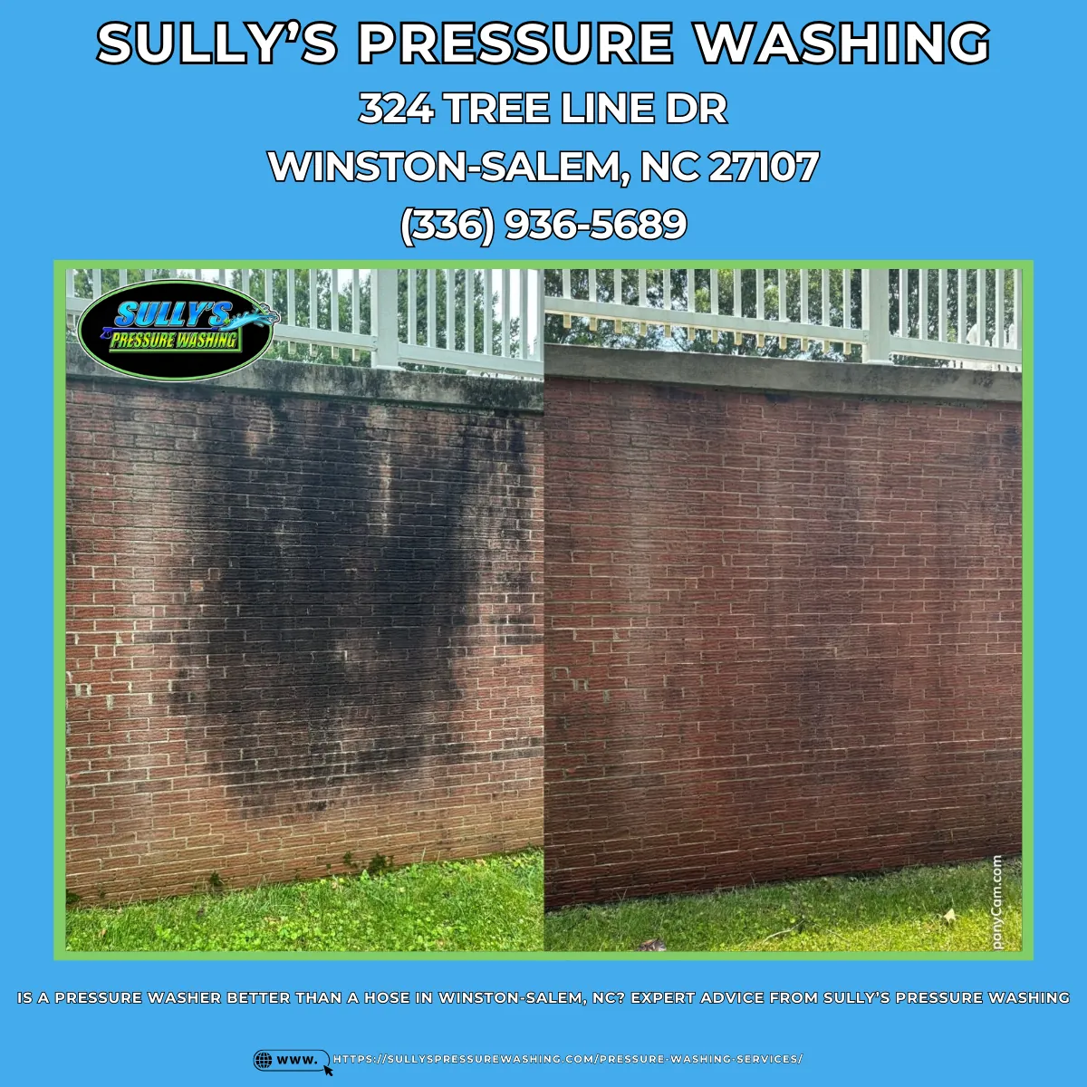 Is a Pressure Washer Better Than a Hose in Winston-Salem, NC? Expert Advice From Sully's Pressure Washing