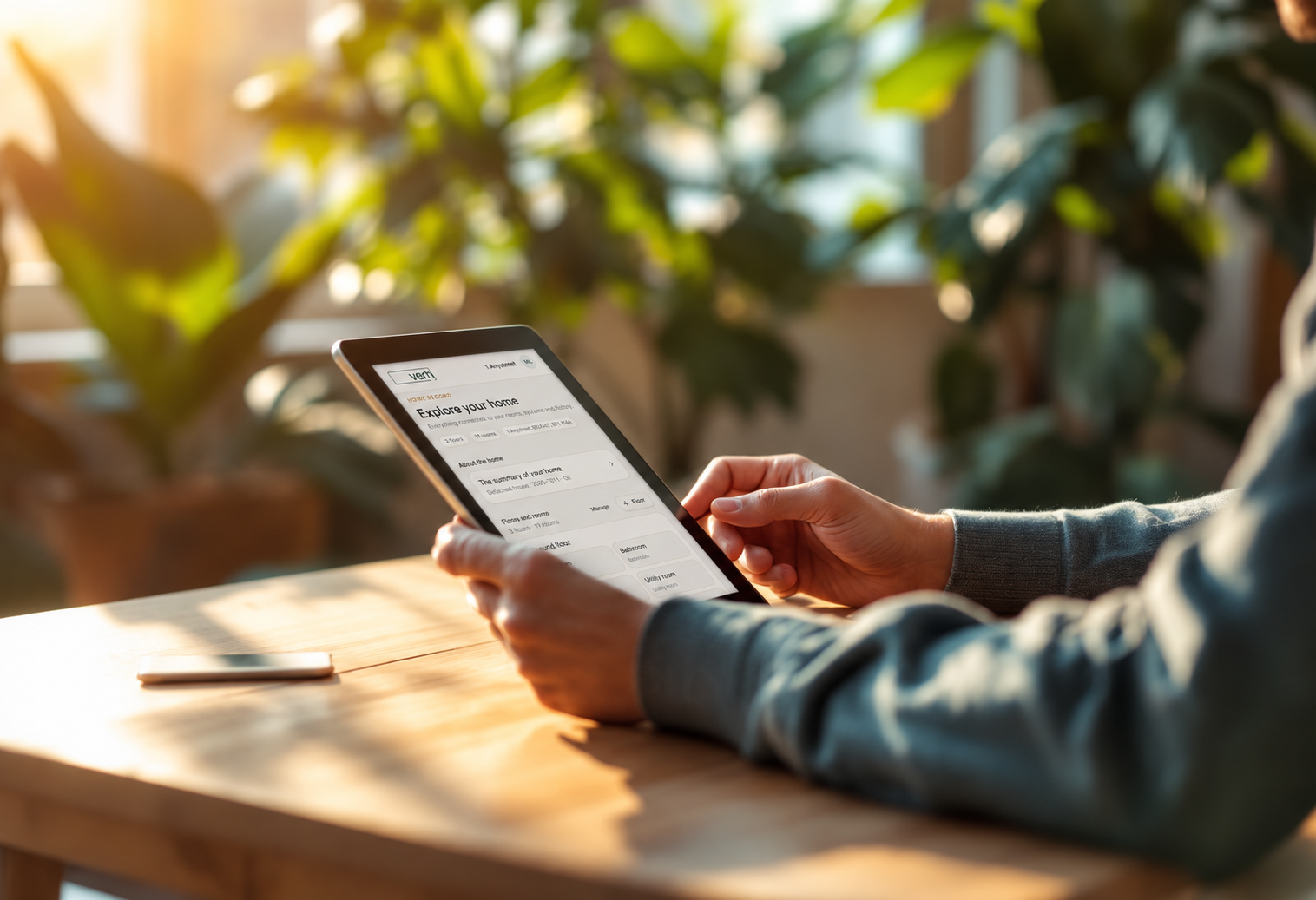 Homeowner updating their Home Record in the Verh mobile app