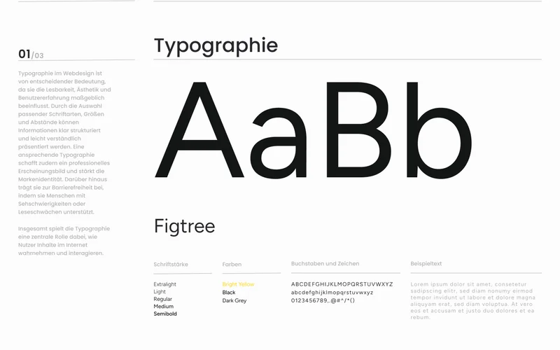 Styleguide Chiemsee Car Culture: Typographie Figtree