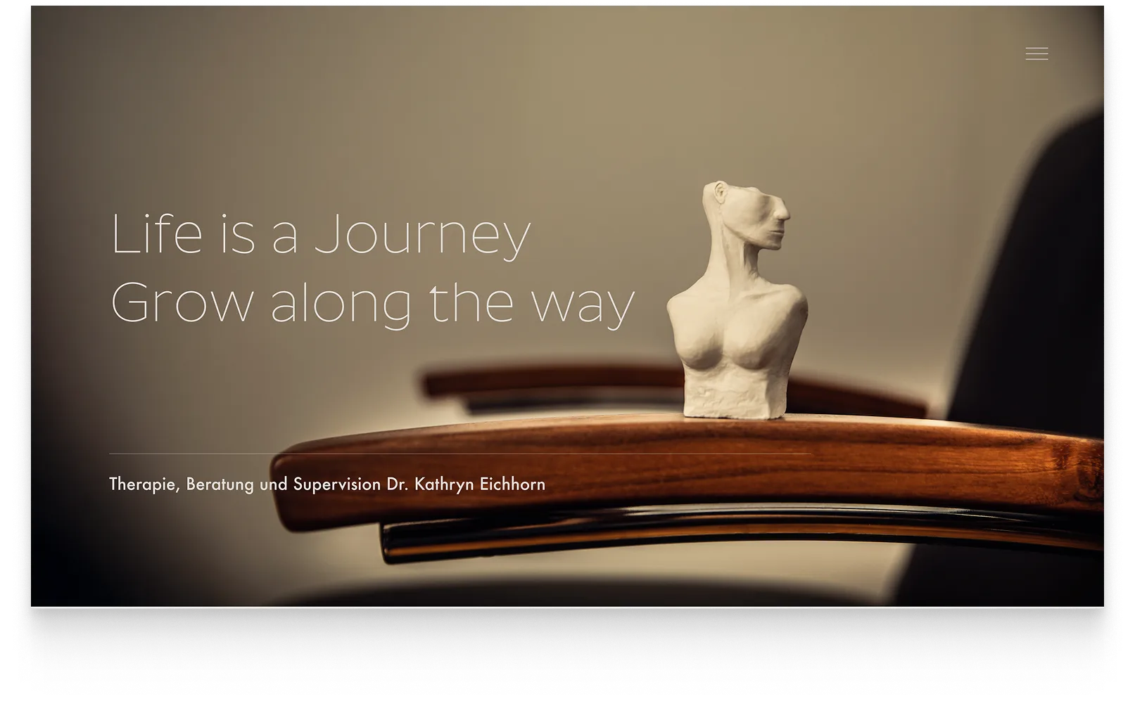 Finales Design der Website von Dr. Kathryn Eichhorn
