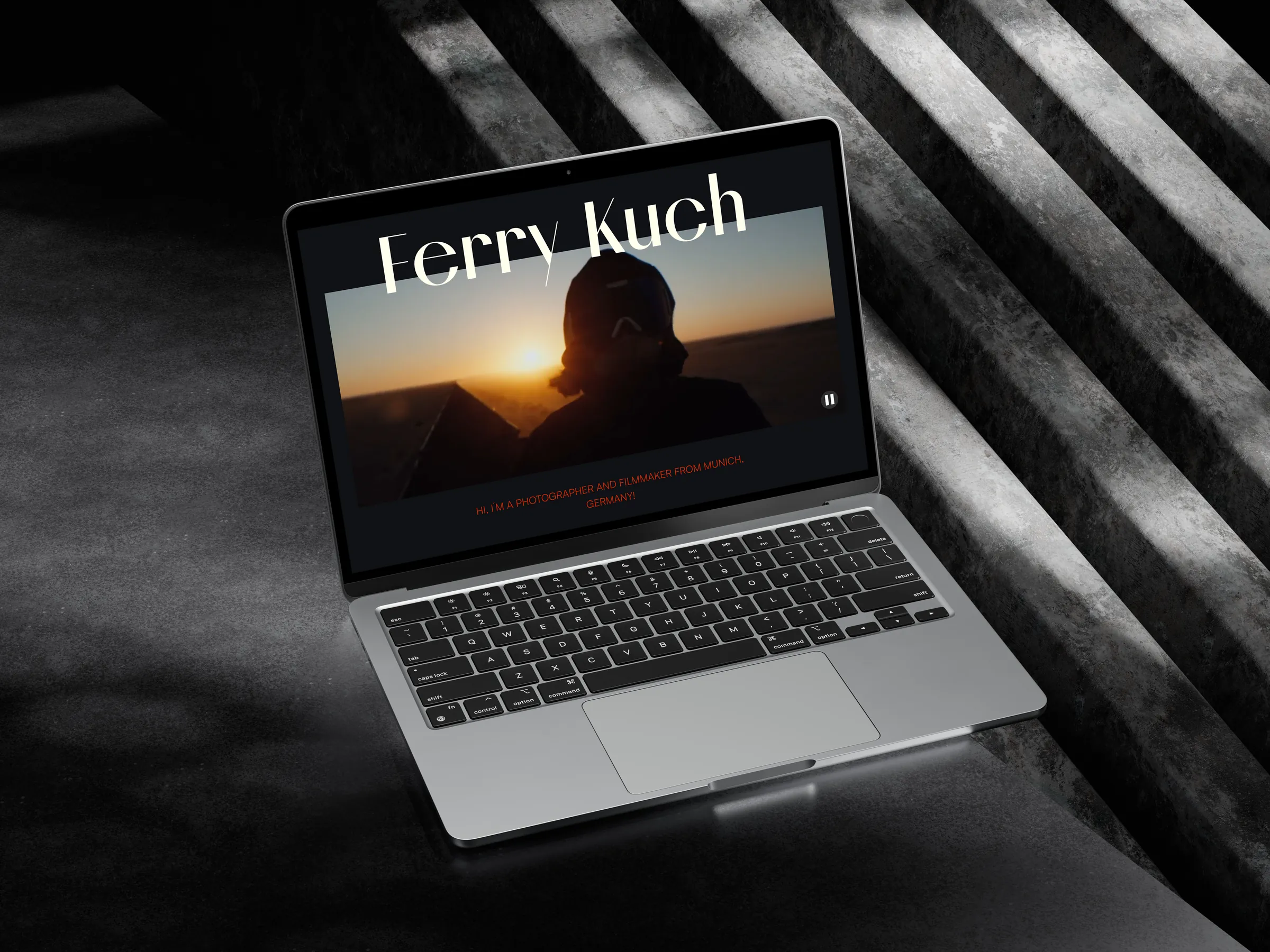 Website auf einem MacBook