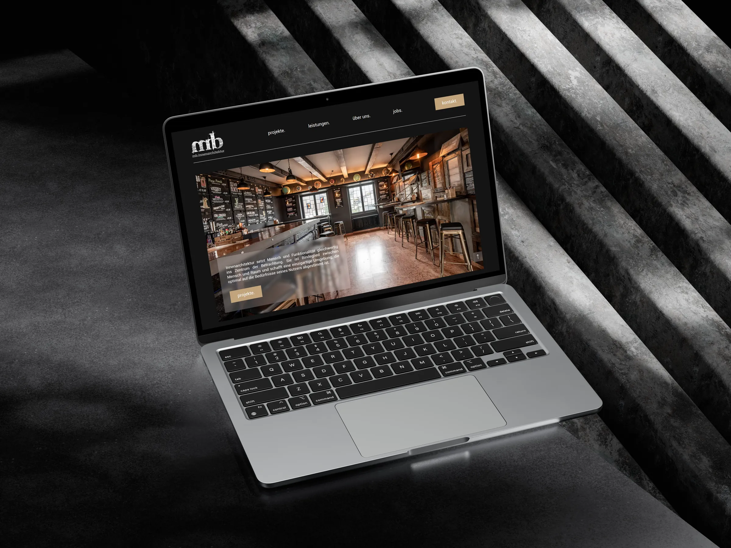 Website auf einem MacBook