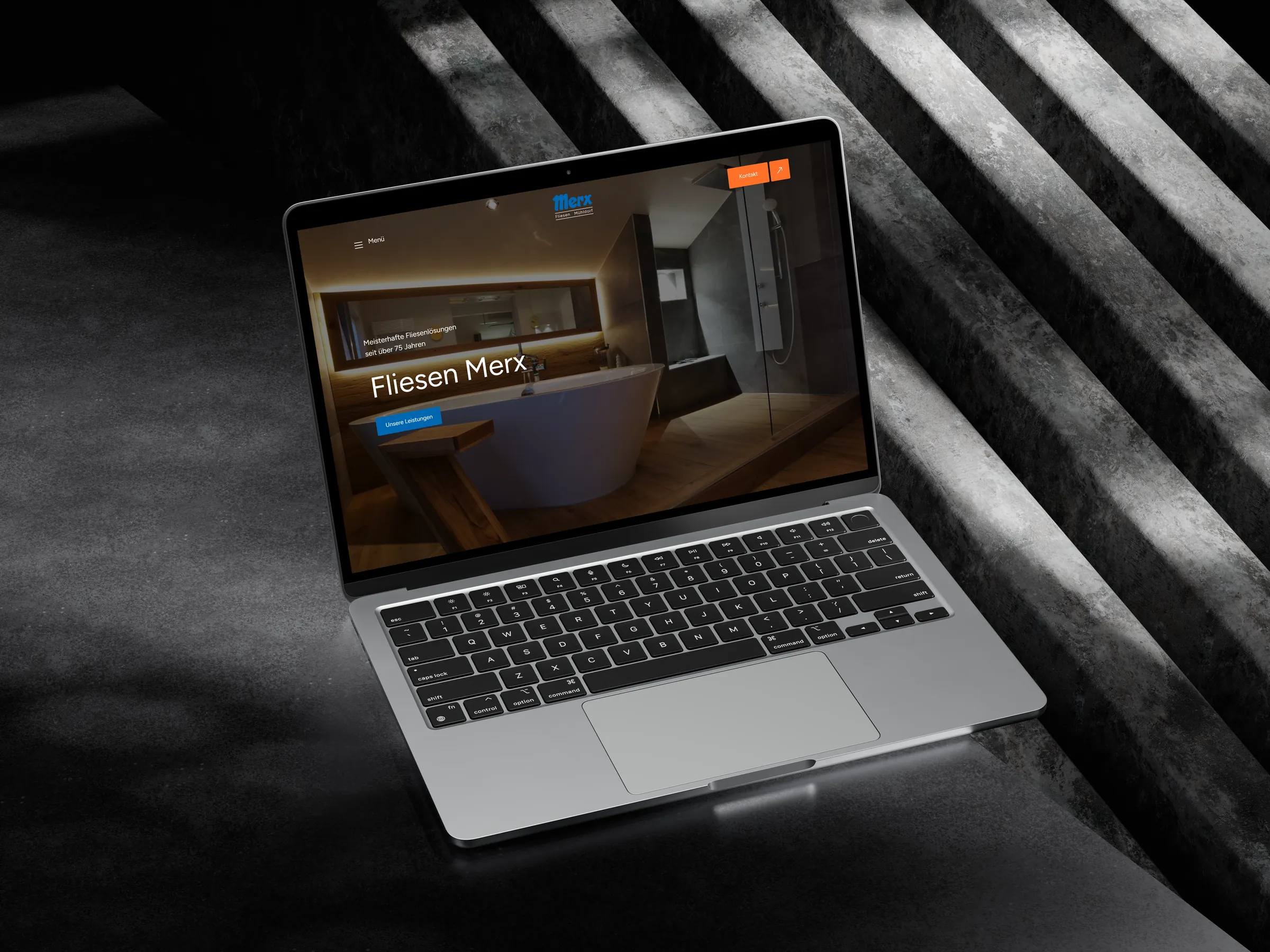 Website auf einem MacBook