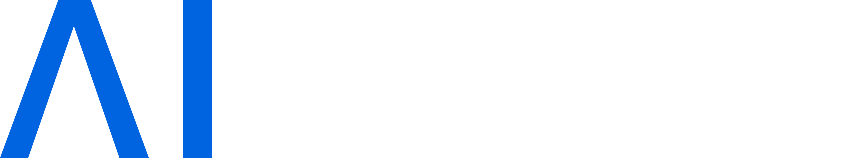 Logo displaying the word AHEAD with the letters A and H in blue and the letters E, A, and D in white on a transparent background.