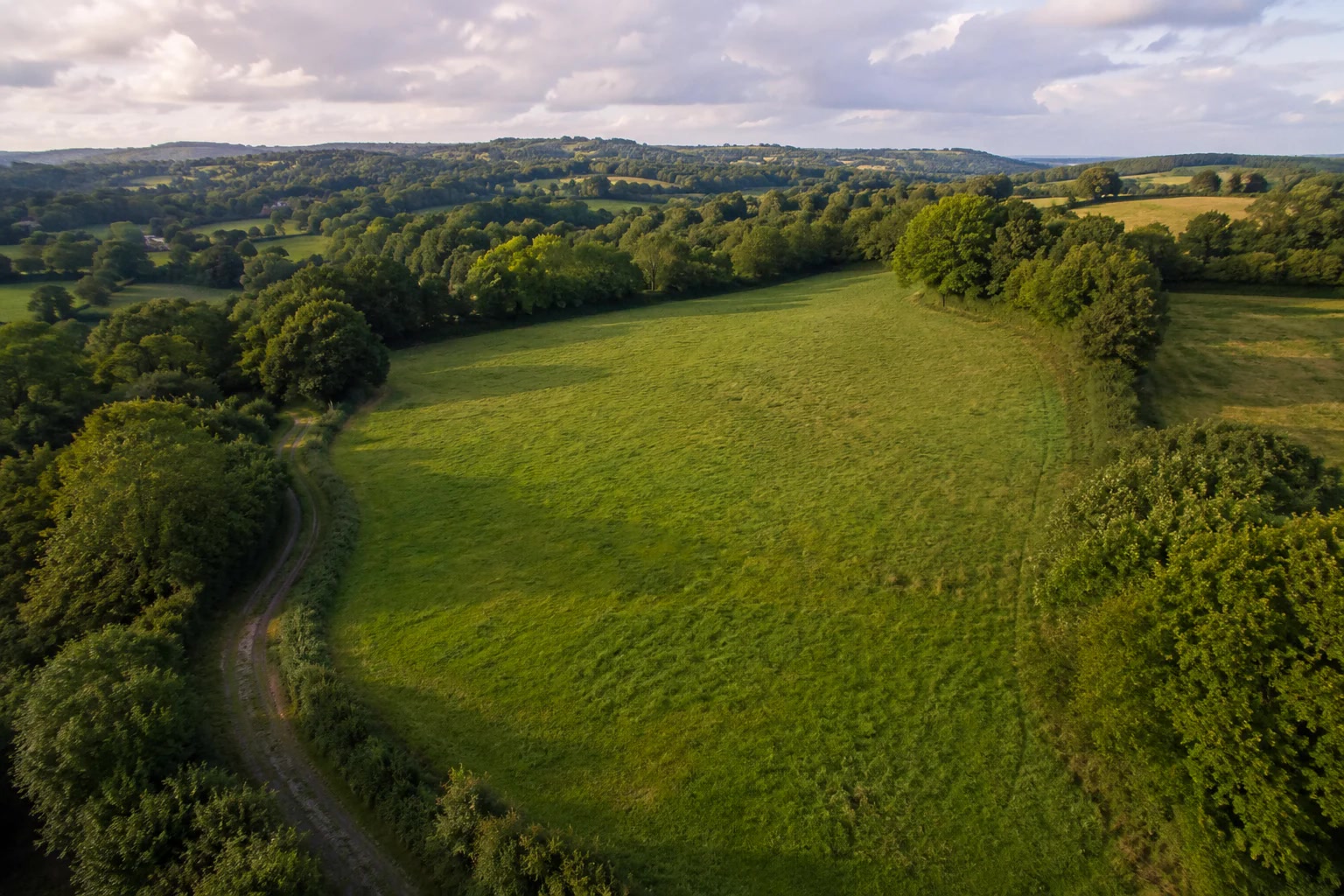 Open land in the South East before residential development