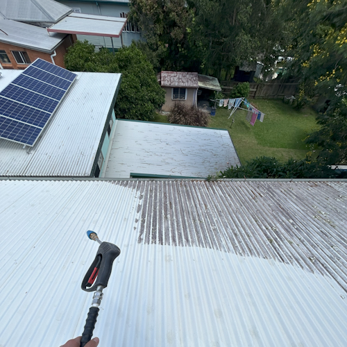 Roof cleaning in Brisbane using chemical and pressure cleaning processes