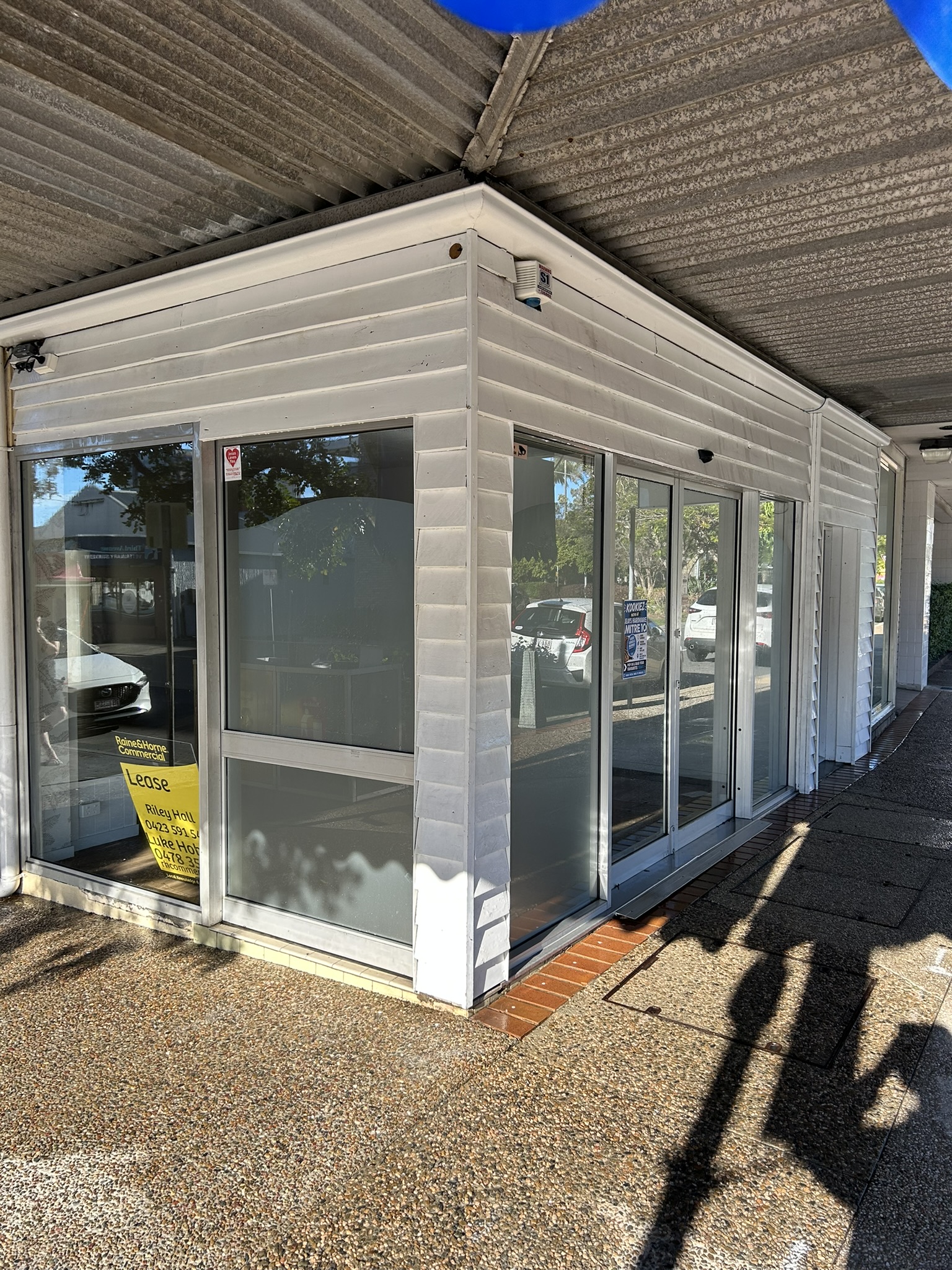 The same commercial shopfront after cleaning