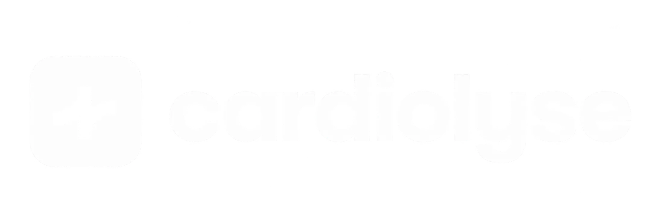 Cardiolyse logo featuring a stylized heart rhythm symbol inside a rounded square, followed by the text 'cardiolyse' in bold lowercase letters.