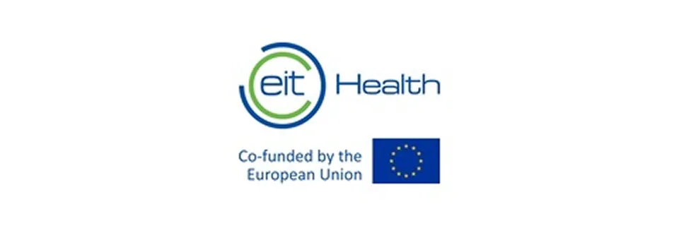 EIT Health logo with text below stating Co-funded by the European Union alongside the European Union flag.