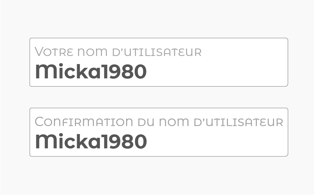 Choosing your username