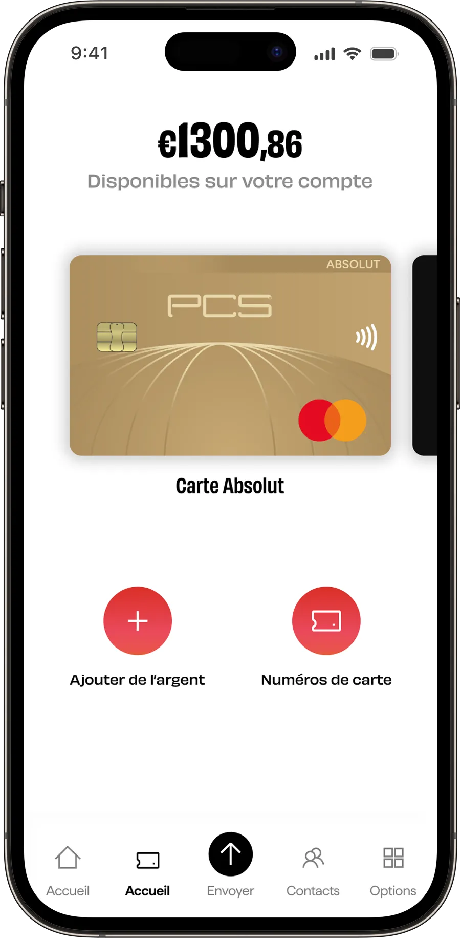 Application MyPCS sur smartphone