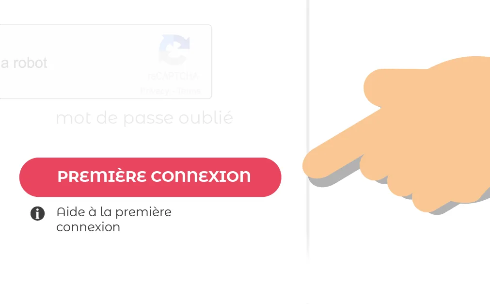 Lien Première connexion sur la page de connexion MyPCS