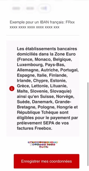 Capture d’écran Free, étape 8