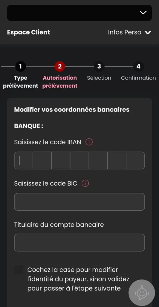 Capture d’écran SFR, étape 7