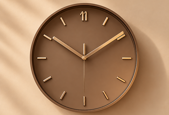 Tanning salon clock