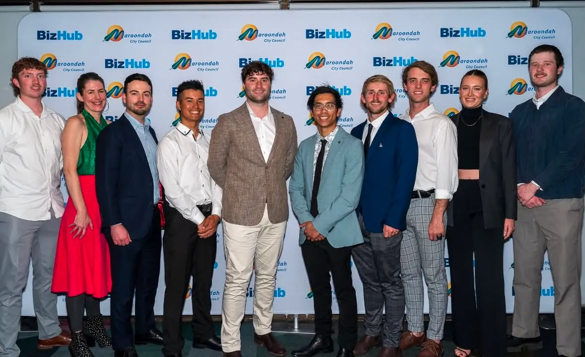 Business team at an industry event