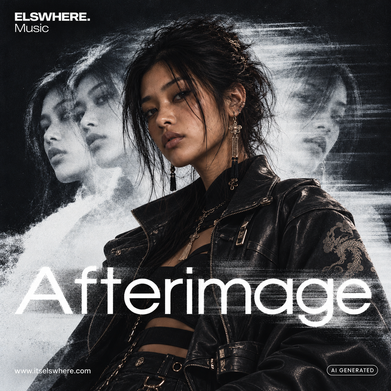 Afterimage cover artwork by Maya Joshi