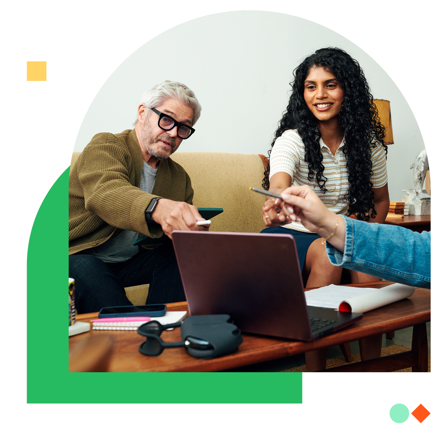 A consulting team reviewing an AI workflow with client experts