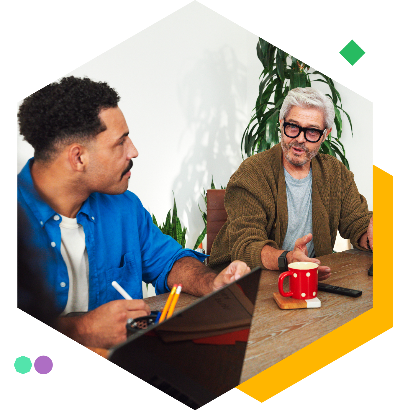 An enterprise team reviewing an AI workflow with domain experts
