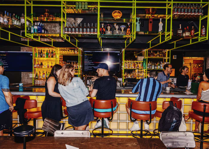 Neon Record bar