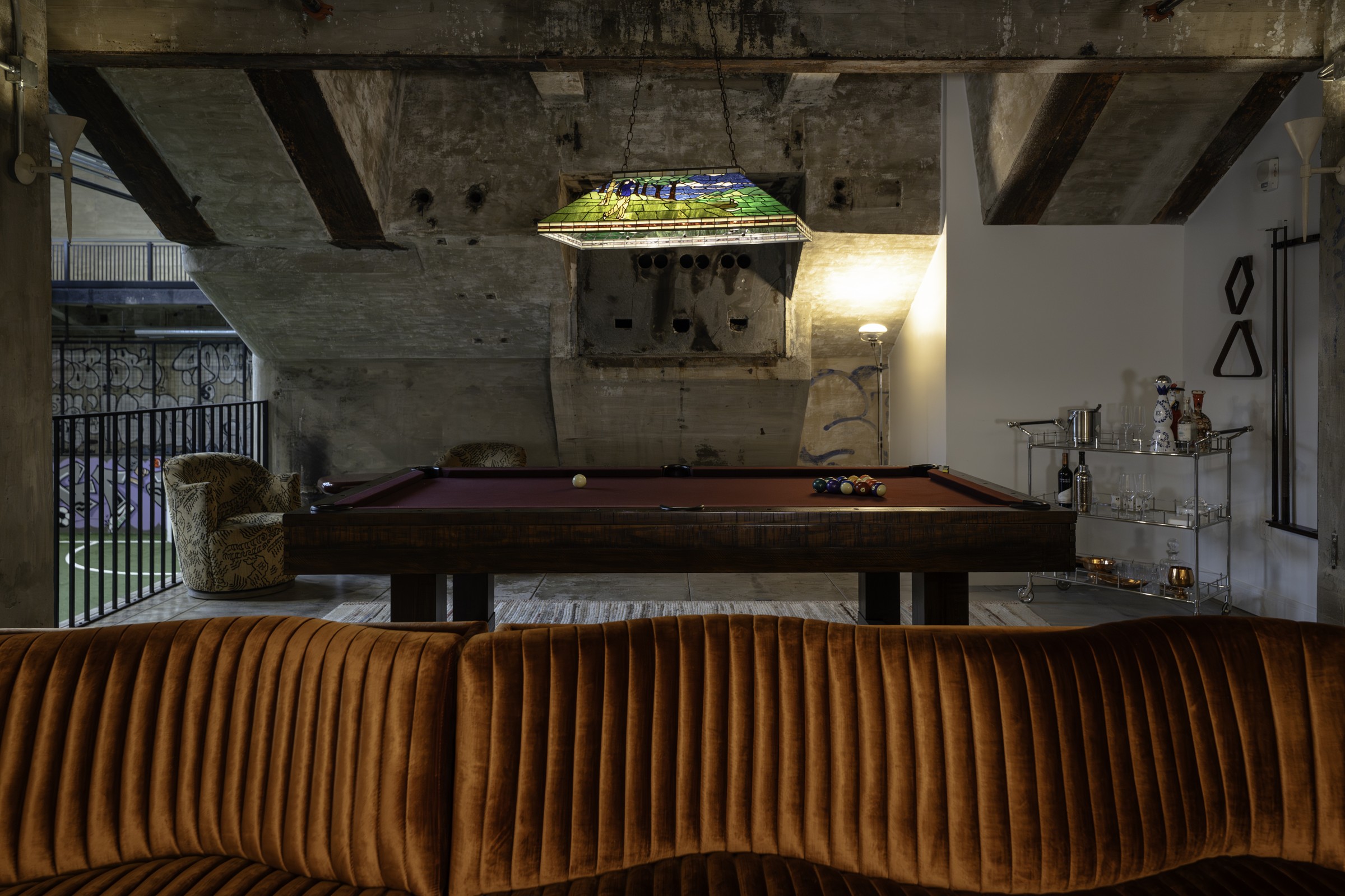 Ballers VIP lounge and pool table