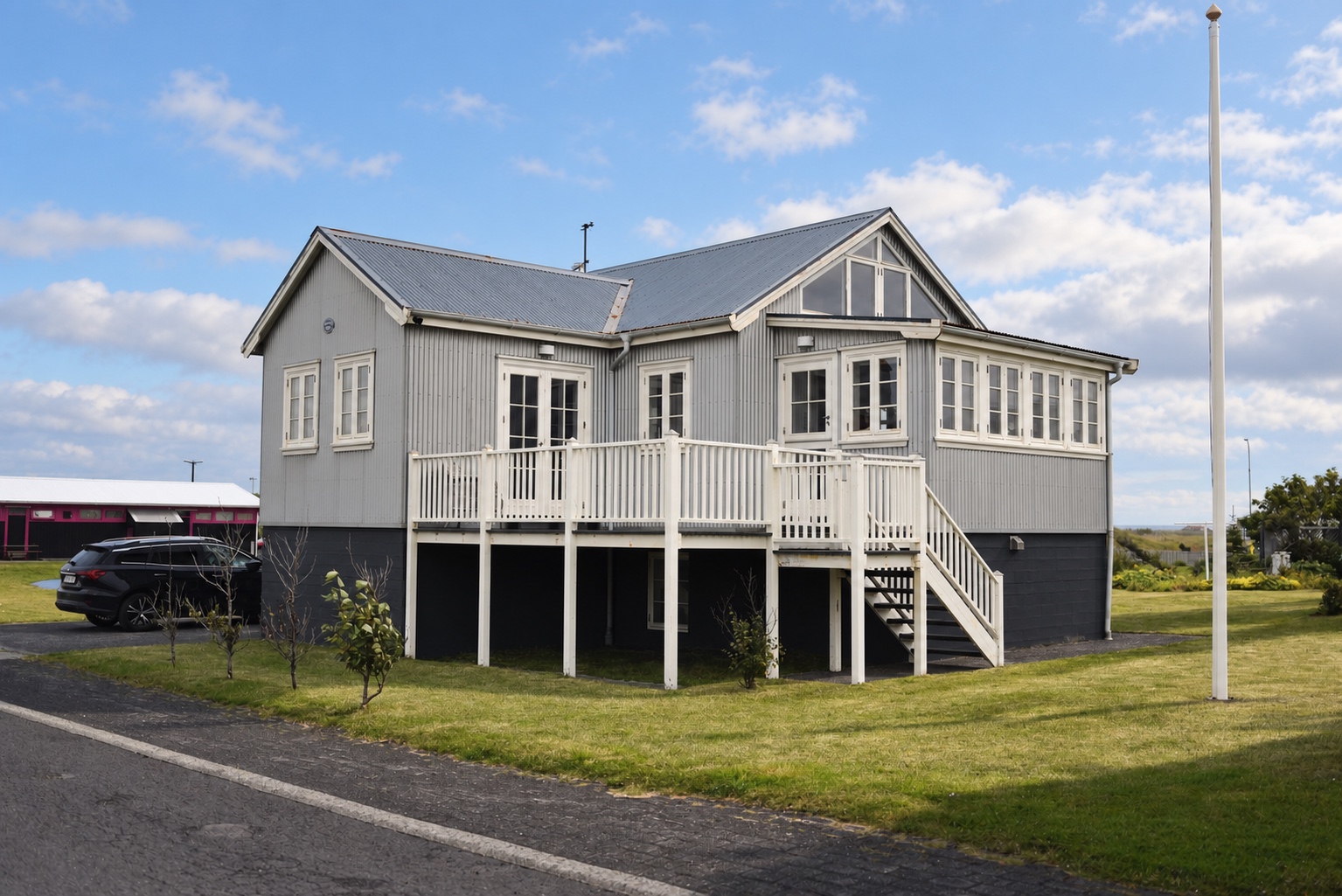 The Raven House exterior in Stokkseyri, Iceland