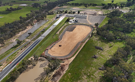 Aerial view of Victorian Motorsports Park