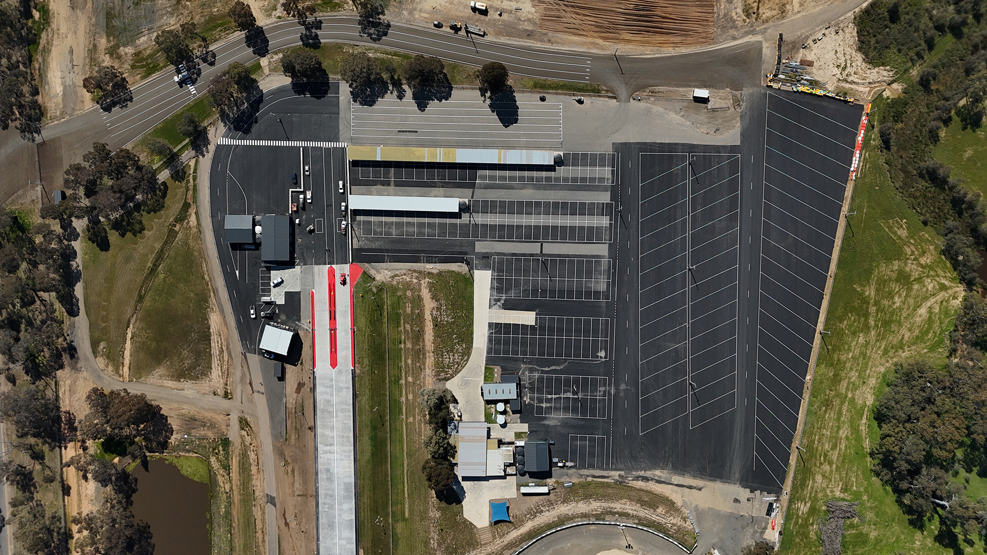 Aerial view of Victorian Motorsports Park