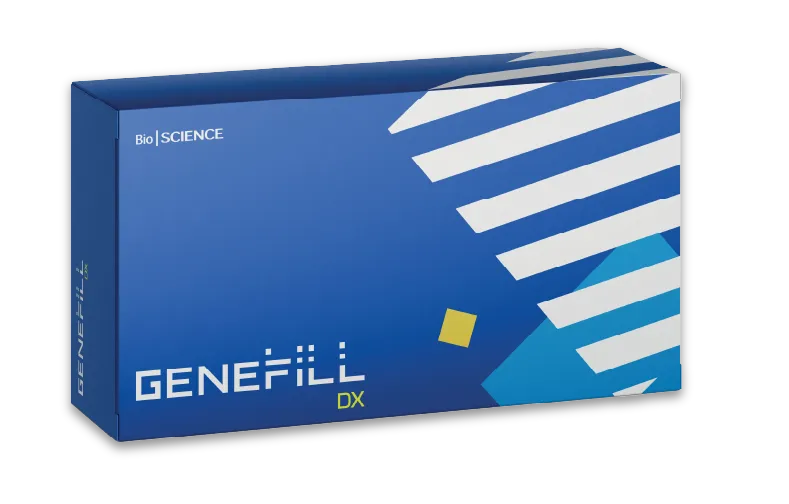 Genefill professional aesthetic product packaging
