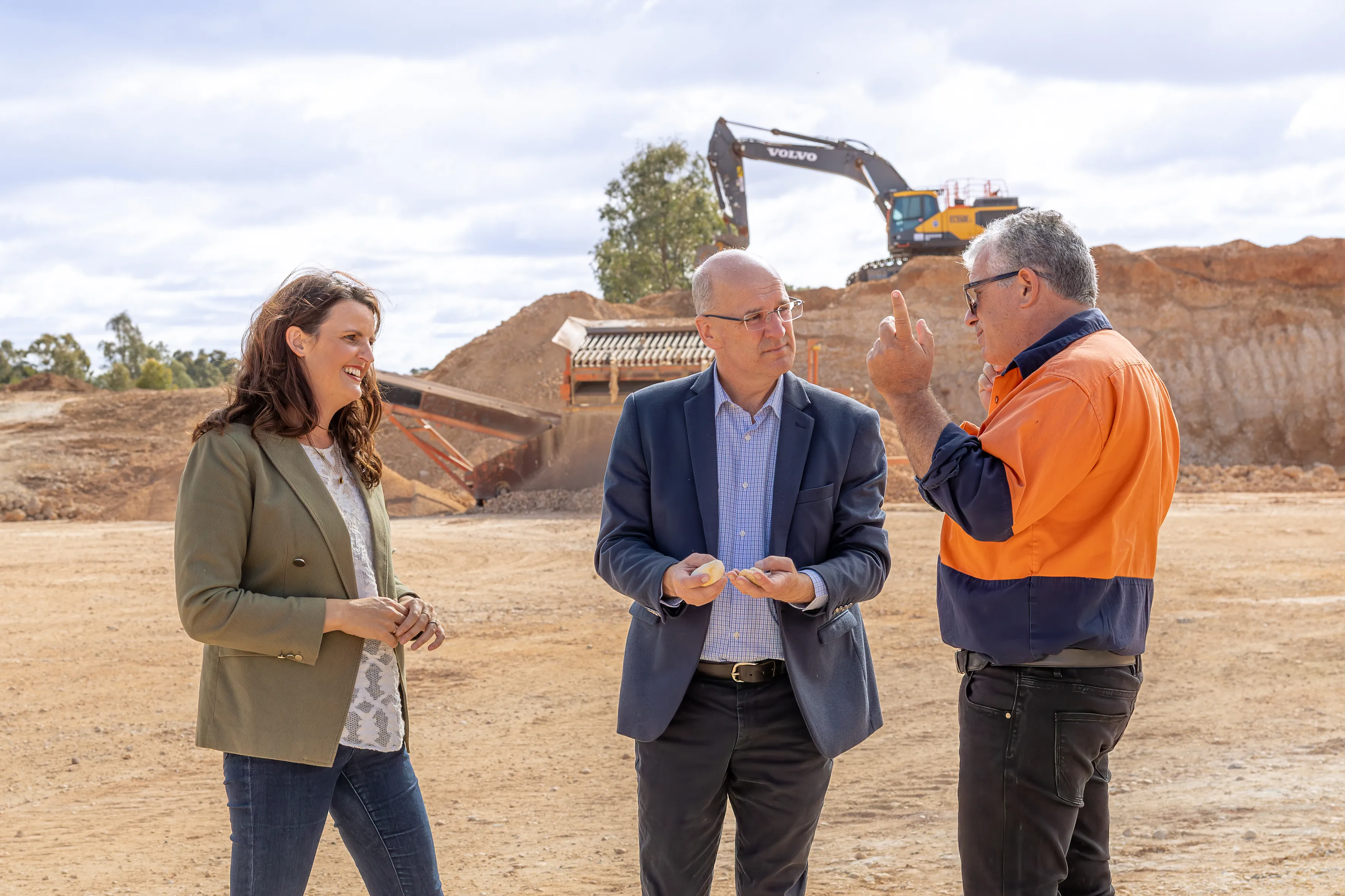 Annabelle Cleeland visiting a mine site