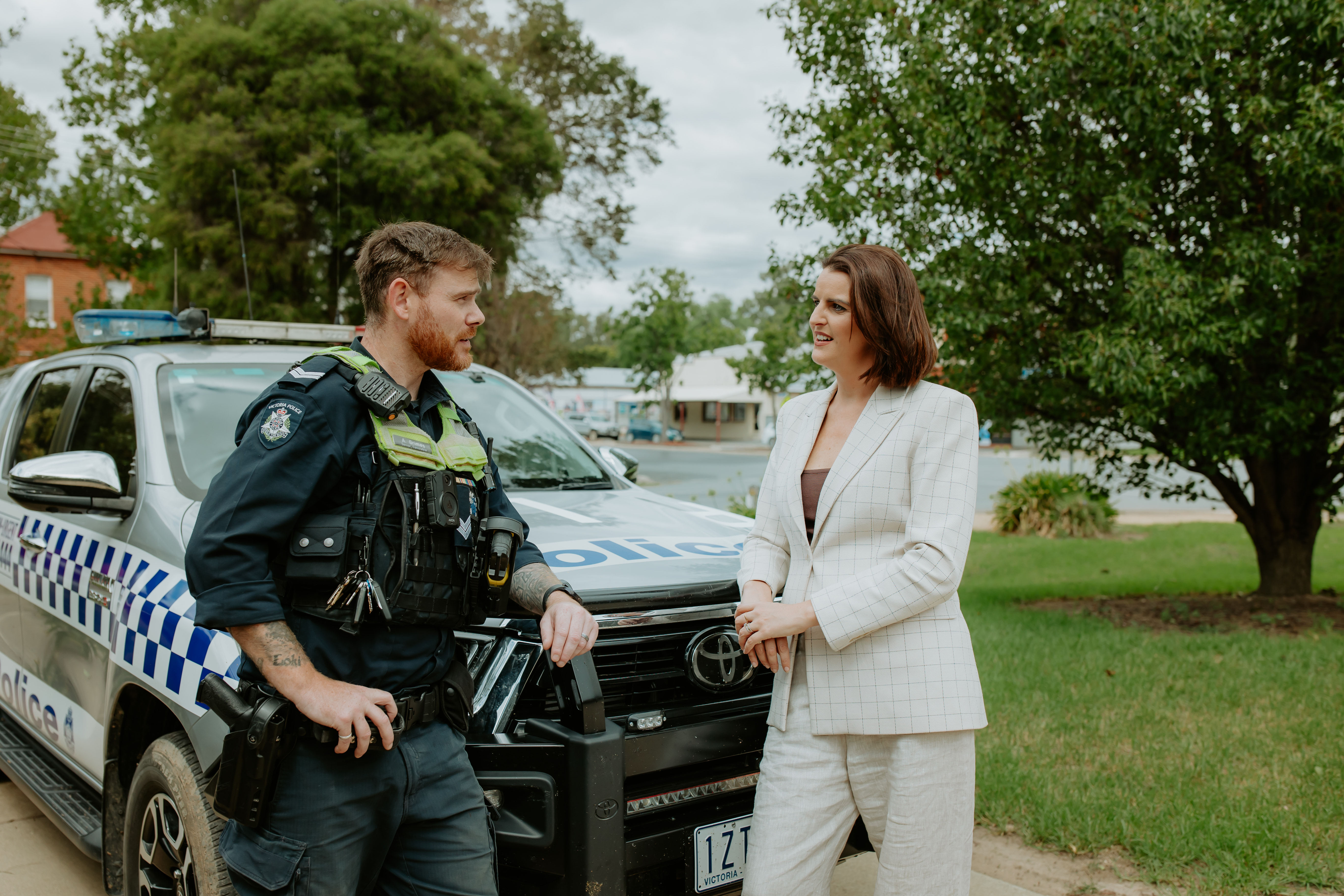 Annabelle Cleeland with Victoria Police