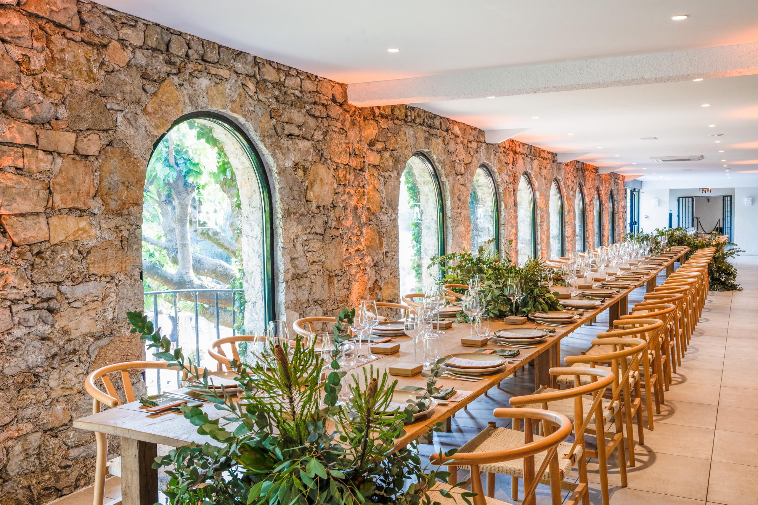 Bespoke private gathering with refined table setting image