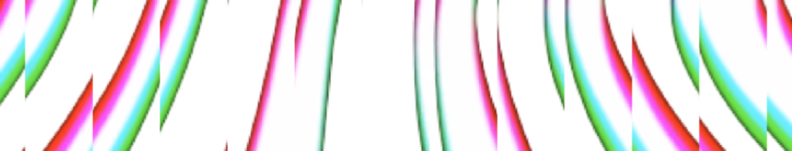 Abstract image of vertical neon light streaks in green, red, and white on a black background.